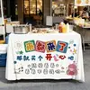 Manteles de Mesa para Puestos de Moda, Banderas Promocionales para Mercados Nocturnos, Manteles para Autocaravanas, Telas Colgantes para Decoración de Mercados, Telas de Fondo para Calles
