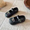 Zapatos de princesa versátiles de suela blanda estilo coreano para niñas de 3 a 6 años, zapatos Mary Jane de primavera y otoño para niños pequeños, zapatos individuales para niños