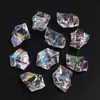 Acessórios de Cubos de Gelo de Simulação em Acrílico Sete Cores Doces Pedras de Cristal Transparentes Irregulares Não Porosas Acessórios para Joias DIY