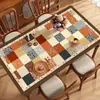 Alfombrilla Protectora para Encimera de Barra Lateral de Comedor Estilo Americano 2025 Lujo Ligero Sensación de Alta Gama Mantel Lavable Cero Alfombrilla Anti-Suciedad para Zapatero Alfombrilla para Mueble de TV
