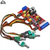 Placa de tono NE5532 de grado HIFI para audiófilos Módulo amplificador previo de ajuste de graves de secundaria Panel frontal de audio amplificador de potencia
