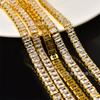 Venta caliente cadena de garra de circón flash cadena de cadena de diamantes de imitación densos pulsera de marca collar ropa zapatos bolsa decoraciones accesorios