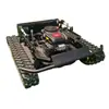 Cortador de grama de controle remoto off-road tipo tanque todo-terreno disponível operação simples alta potência esteira cortador de grama de controle remoto