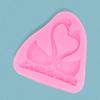 Molde DIY hecho a mano doble Cisne diy herramientas para hornear pasteles 67g molde de silicona líquida al por mayor