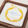 Pulsera de Pixiu de la Suerte Color Oro Arena Mismo Estilo de Puzuo Gold Store, Todo Sale Bien, Pulsera Versátil para el Dinero, Joyería Mismo Estilo para Hombres y Mujeres