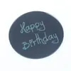 Decoración Acrílica para Cupcakes de Feliz Cumpleaños Redonda Grabada con Láser Decoración de Regalo para Fiesta de Cumpleaños