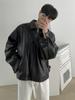 Chaqueta de Cuero para Hombre 2026 Invierno Nueva Tendencia Estilo Coreano Otoño Cuero PU Casual Chaqueta de Béisbol Chaqueta de Motocicleta Tendencia