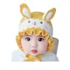 Nuevo Gorro para Bebé Otoño e Invierno Lindo para Niño y Niña Bebé Recién Nacido de Lana Tejida con Orejas de Conejo