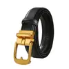 Cinto Fino Feminino de Couro Genuíno com Fivela Automática, Fivela de Metal de Luxo Leve, Não Precisa Furar, Ajustável, Versátil para Ternos e Vestidos, Atacado