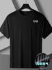 Playera Deportiva Versátil Transfronteriza Estampada de Malla de Hielo de Seda Verano Suelta Talla Grande Moderna Casual Manga Corta para Hombre de Seda de Hielo