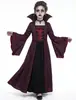 Disfraz de cosplay de conde vampiro de Halloween transfronterizo, conjunto de capa gótica, top y pantalones para niños, atuendo de rol