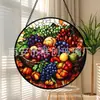 Adornos de frutas de vidrio de colores brillantes transfronterizos, decoraciones de vidrio para el hogar, decoraciones para ventanas, atrapasoles para jardín