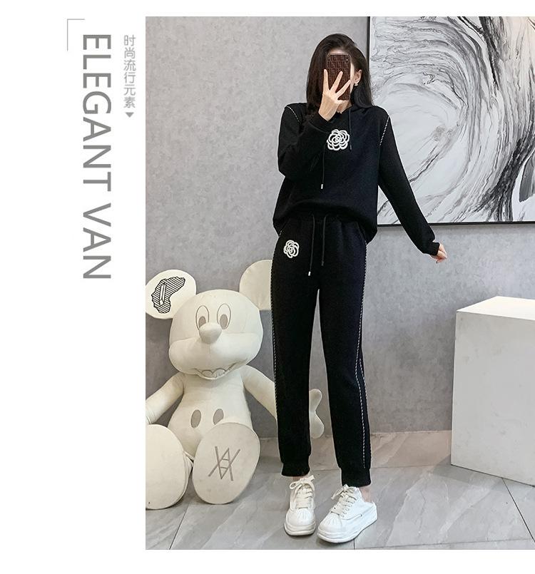 跨境淘货源2023秋季新款街头潮流减龄小个子爆款欧货网红款运动套装休闲运动气质休闲时尚流行新款秋装秋装女装时尚套装套装女装秋季套装女套装女女士运动服女装两件套套装卫衣套装休闲套装秋季套装女装时尚套装盐系休闲套装女装2023