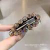 Pinzas para el cabello de pedrería brillante de lujo estilo coreano Dongdaemun Primavera 2026 para mujer, Colección de accesorios para el cabello de la frente