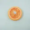 Caixa de Remédios Mini Portátil de Uma Semana com 7 Compartimentos, Pressão Rotativa, Dispensador de Pílulas, Caixa de Plástico para Remédios, Estampa de Frutas
