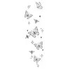Item Popular Transfronteiriço: Adesivos de Tatuagem 3D Borboleta Floral Trepadeira Clavícula Braço Estilo Ins Simples Garota Picante em Estoque