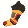 Calcetines de Cinco Dedos para Hombre de Algodón Transpirables para Verano de Tubo Corto para Dedos Medios Calcetines Tipo Barco Absorbentes de Sudor Calcetines Deportivos