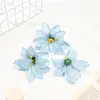 Flores de Lírio Simuladas 9cm Acessórios de Cabelo Feitos à Mão DIY Presilha de Cabelo Flor Decoração de Roupas Móveis Cenário de Fundo para Parede de Flores de Casamento