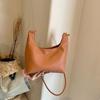 Moda PU bucket bag 2024 nova textura cor sólida bolsa de ombro retrô simples messenger bag tendência all-match bolsa feminina