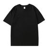 Camiseta de Manga Curta Algodão Puro Pesado 230g Cor Pura Logotipo Estampado Personalizado Gola Redonda Americana Masculina e Feminina Camiseta Marca Tendência Atacado