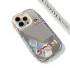 Adequado para capa de celular espelhada para iPhone 17 Pro Max, óleo 16, nova 15 desenho animado 14, capa de celular para 17 Pro