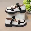Zapatos de Cuero para Niñas de Primavera y Otoño, Zapatos de Princesa de Suela Suave para Niñas Pequeñas, Nuevo Modelo 2026, Zapatos Individuales Modernos Versátiles para Niños, Zapatos para Niños