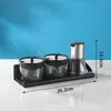 Conjunto de Potes para Condimentos e Pimenta de Aço Inoxidável 304 para Restaurantes Comerciais Garrafa Criativa para Molho de Soja Garrafa para Vinagre para Restaurantes