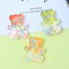 Oso Brillante Dibujos Animados DIY Accesorios de Pegamento en Crema Pegamento Material de Joyería Accesorios de Resina al por Mayor