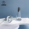 Botella de vidrio cónica de 15 ml al por mayor, botella de perfume triangular, botella de bola para aceite de esencia, botella gotero cosmético, frasco para gotas