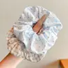 Goma para el pelo tipo scrunchie oversized de estilo coreano con múltiples capas, liga para el pelo de estilo perezoso, cuerda para coleta, accesorio para el pelo de alta gama