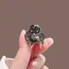 Presilha de Garra Mini Brilhante com Garra de Diamante Estilo Coreano, Piranha Pequena Delicada com Strass para Mechas, Presilha Lateral de Princesa para Mulheres com Pérolas