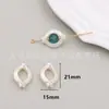 Estilo Japonés Retro Showa Forma Especial Círculo Agujero Recto Perla de Imitación Aro Pendientes Hecho a Mano DIY Joyería Accesorios Materiales
