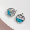 [Serie Oceánica] Colgante de Cola de Sirena Estrella de Amor Incrustada Colgante Hecho a Mano DIY Accesorios para Pulsera Collar