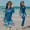 Maiô Cortado Conservador Feminino Cintura Alta Cobertura da Barriga Emagrecimento Biquíni Sexy com Tiras Maiô para Fonte Termal