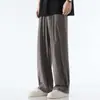 Pantalones Largos Rectos de Seda de Hielo para Hombre 2025 Nuevo Verano Delgados Sueltos Casuales de Secado Rápido Caída Suave con Aire Acondicionado de Pierna Ancha