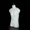 Pieza de Modelo para Hombre Pieza de Pecho para Hombre Traje de Baño Pieza de Colgador de Ropa Modelo de Colgador de Exhibición de Traje Listo para Usar Plástico Negro y Blanco