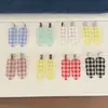 Pinzas para el cabello sin costuras de estilo coreano Ins, coloridas, a cuadros, para niñas, pinzas laterales versátiles, pinzas de moda para el flequillo, pinzas de pico de pato simples