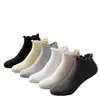Calcetines Bajos de Malla Transpirable Color Sólido Dulce con Volantes Transpirables Estilo Universitario de Moda para Mujer