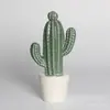 Maceta de flor de cactus de cerámica decoración del hogar planta de simulación cerámica de porcelana artesanías de cerámica decoración creativa exportación