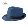 Sombrero de copa clásico de lino para playa para hombres y mujeres, ideal para primavera y verano, para exteriores, con protección solar, para personas de mediana edad y mayores, ideal para jazz en Inglaterra.