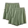 Pantalones cortos de verano para mujer, de modal, talla grande, con bolsillos, antiluz, de tres piezas, de cintura alta, informales, para el hogar, paquete de 2
