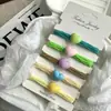 Nueva Banda de Goma de Caramelo Estrella Corazón para Niños Cuerda para el Cabello de Bola para Niñas Banda de Cabello de Alta Elasticidad No Lastima el Cabello de la Niña Pequeña