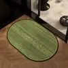 Tapete de Chão Retro Estilo Francês de Terra de Diatomáceas para Banheiro, Resistente a Manchas, Absorvente de Água, Secagem Rápida, Tapete Antiderrapante, Uso Doméstico, Formato Único, Tapete Fácil de Manter