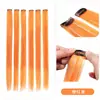 Extensões de Cabelo de Uma Peça Penduradas na Orelha com Mechas Brilhantes, Presilhas Pequenas, Fios Dourados e Prateados para Cobrir Cabelos Grisalhos, Extensões de Cabelo Coloridas, Lurex