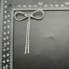 Broche Xiaoxiang nicho luxo strass borla feminino elegante corsage pin fixo terno casaco acessórios