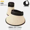 Chapéu de Sol de Verão, Chapéu de Palha de Aba Larga, Chapéu de Sol com Proteção UV, Chapéu de Sol Dobrável com Topo Vazio, Chapéu de Sol, Venda por Atacado em Estoque para Adultos