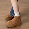 Botines Casuales de Moda, Versátiles, Cómodos y que Aumentan la Altura para Mujer 2025 Otoño e Invierno Nueva Ropa Exterior Botines de Suela Gruesa para Mujer