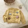Suéter para Niños 2026 Atuendo de Otoño Top Elegante para Bebé Cárdigan de Punto para Niñas Abrigo de Otoño Invierno Ropa de Moda para Niños