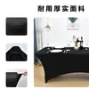 Funda elástica para mesa de 6 pies transfronteriza para exterior de hotel, banquete de boda, funda de poliéster para mesa de cóctel, mantel rectangular