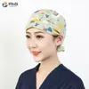 Gorro Quirúrgico Estampado Femenino Algodón Puro Gorro de Enfermera Gorro Baotou Nacido de la Luna Doctor de Clínica Dental y Estomatológica Gorro de Trabajo Masculino